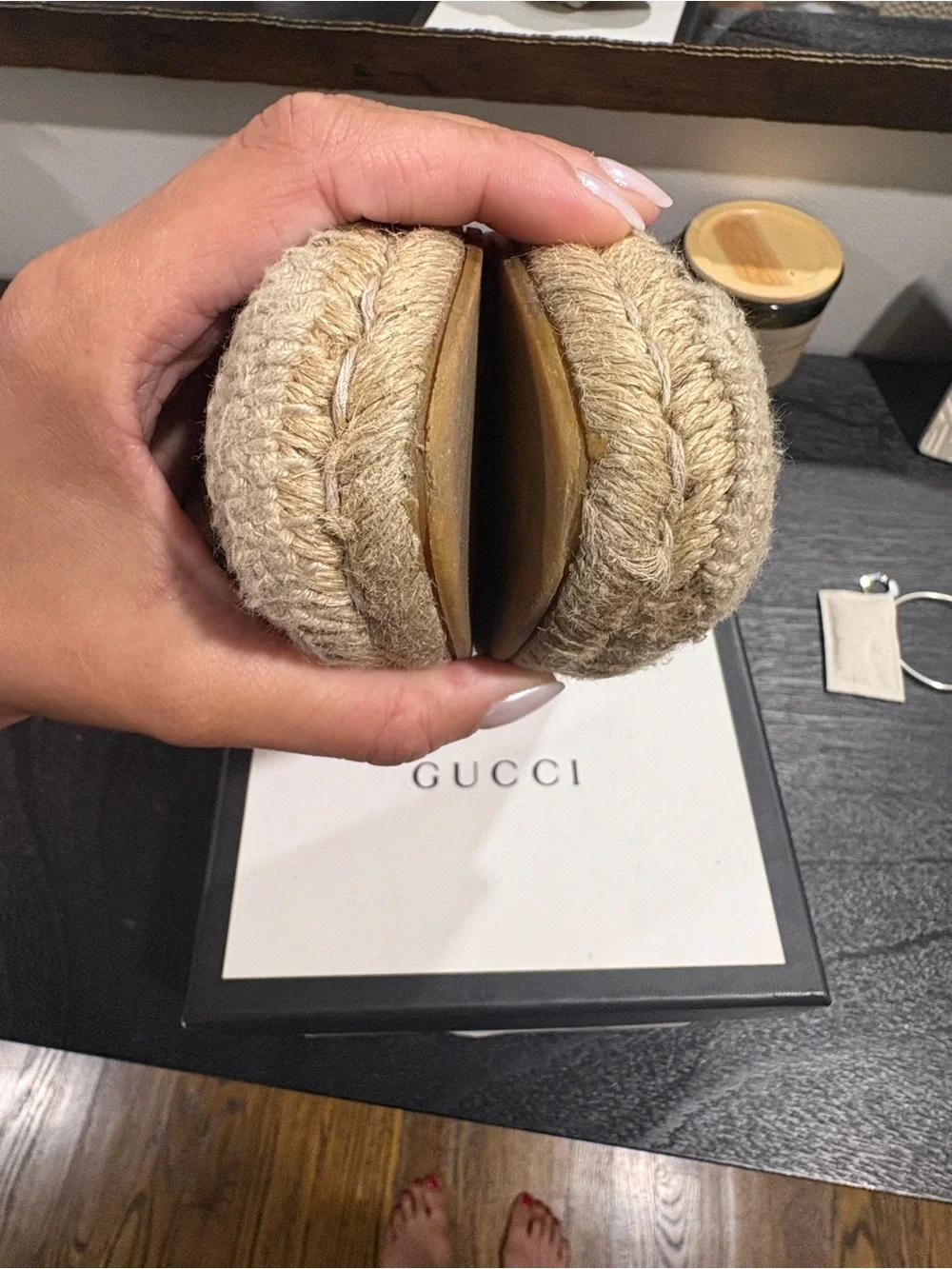 Gucci espadrille flats